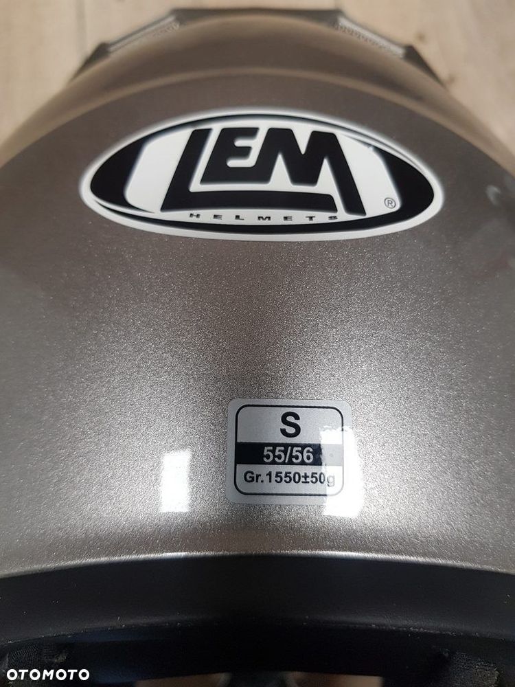Kask motocyklowy LEM z odpinaną szczęką rozmiar S 55-56 - 11