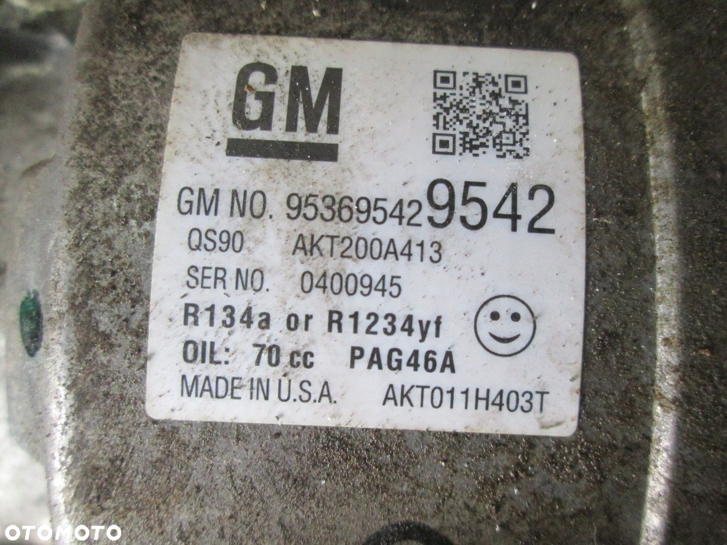 Opel Mokka I 1.4 turbo kompresor sprężarka klimatyzacji 95369542 - 4