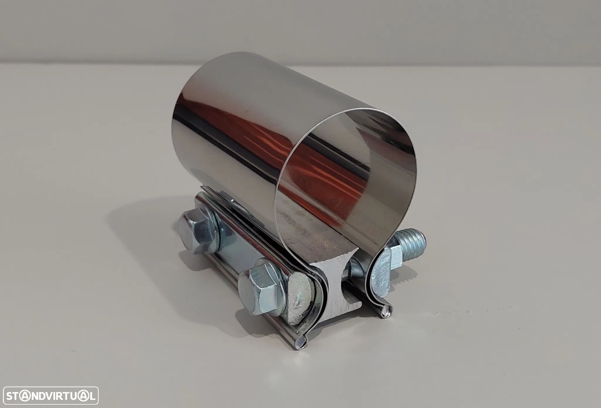 57mm - Braçadeira Inox União Tubo Escapes Universal - 1