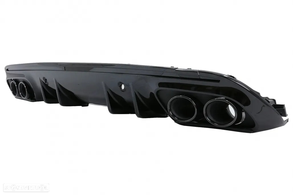 Difusor com Ponteiras Mercedes C W205 (2014 a 2020) Look 43 - 2