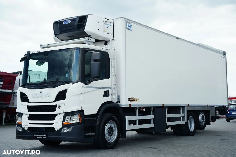 Scania P 320 / FRIGORIFER / 6X2 / CAMION SOLO 9 M / TRANSPORT SUPRA 1250 MT / MULTIMEMBRU / 3000 KG RIDICARE / AXĂ RIDICATĂ / AUTOMATĂ / EURO 6 - 2