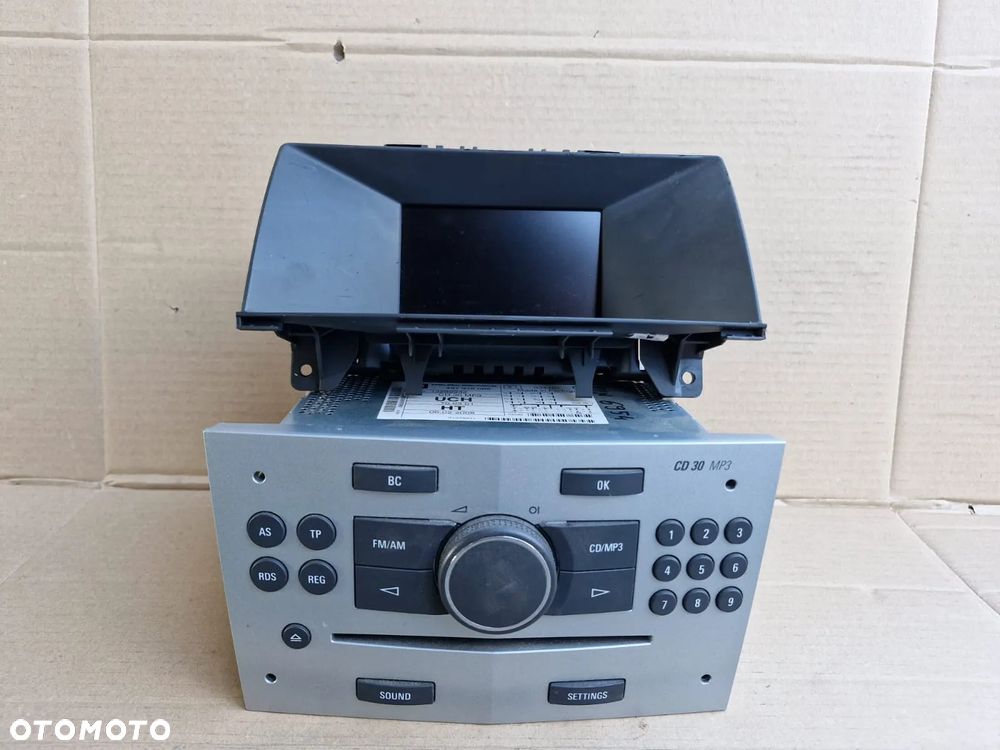 Radio Cd30 wyświetlacz Opel Astra H III Zafira B AUX PIN - 1