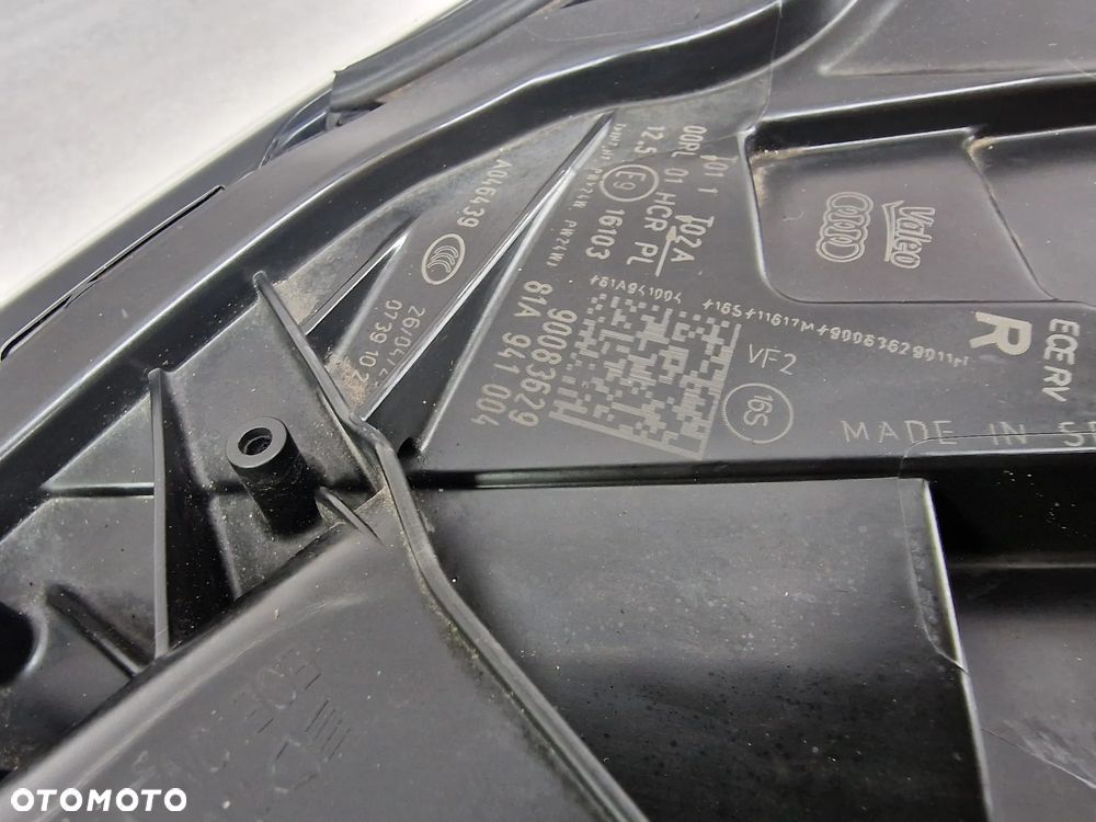 AUDI Q2 81A 16- PRAWA LAMPA PRZEDNIA PRZÓD ZWYKŁA , NR 81A941004 , NR AUKCJI LA733 - 13