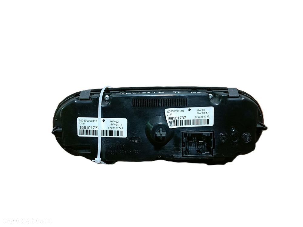 ALFA ROMEO GIULIETTA 10-20 r. PANEL STEROWANIA KLIMATYZACJI 156101737 + - 3