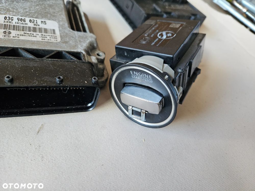 Zestaw startowy sterownik licznik stacyjka VW PASSAT B6 2,0 TDI 103kW 140KM BMP 03G906021MS - 6