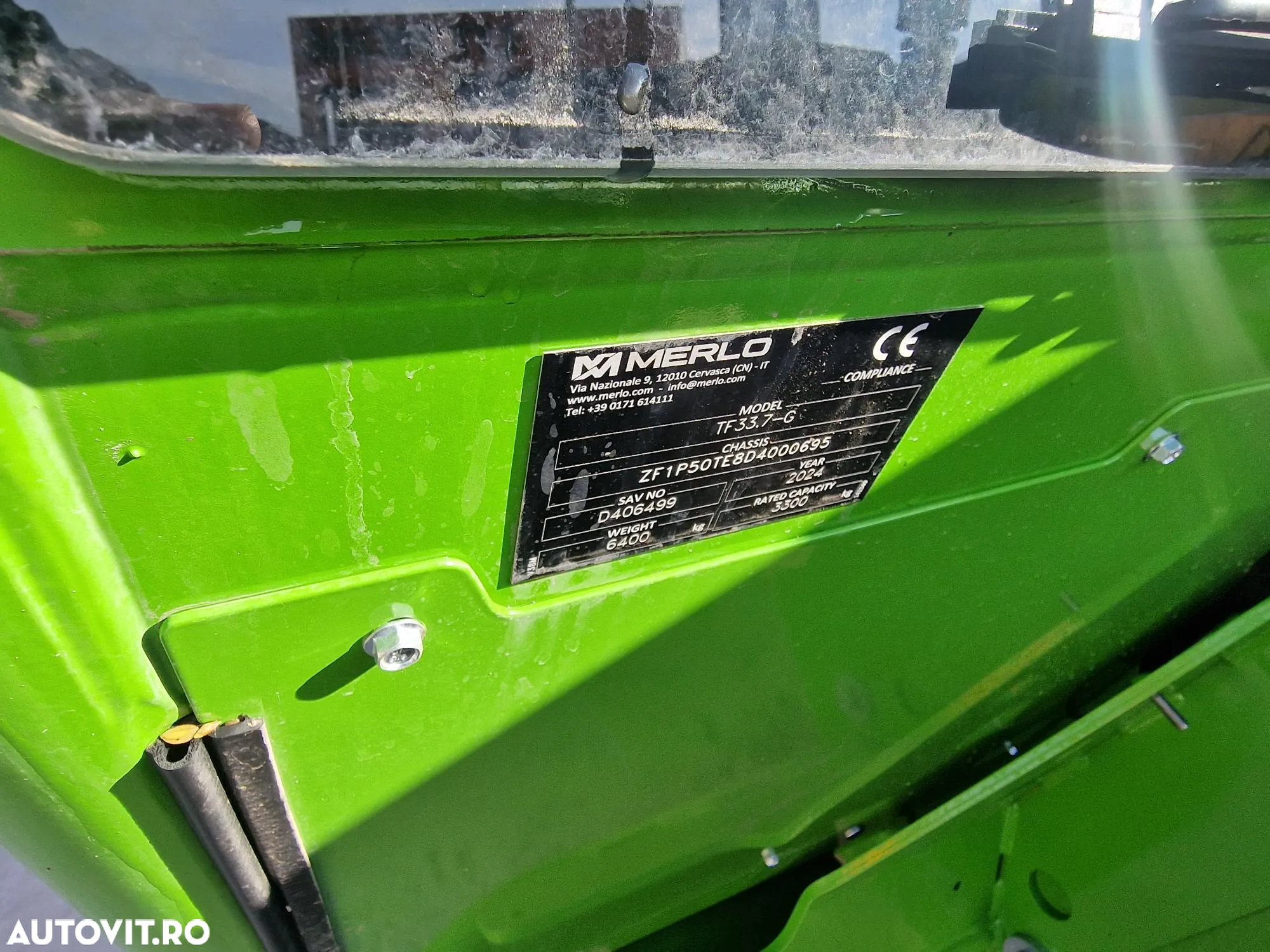 Merlo TF33.7,2024, 172h EX DEMO, Aer conditionat, Cupla rapida, furci, cupa 2,5mc, garantie 1 an, posibilitate leasing 5 ani, stare CA NOU, PROMOTIE 69900 EUR+Tva - 15