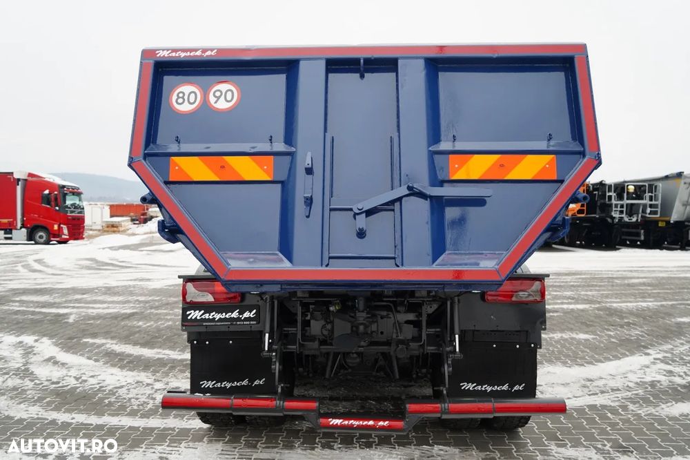 MAN G 490 / 8x4 / BASCULATOR SPATE / CLAPETĂ HIDRAULICĂ / CORTINĂ AUTOMATĂ / MANUALĂ / EURO 6 - 18