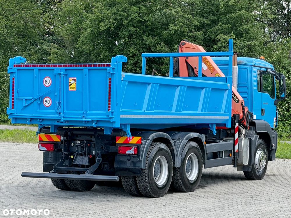 MAN TGS 33.360*Wywrotka 5,00 m + PALFINGER PK 15500 + PILOT + BORDMATIC*6x4 - 8