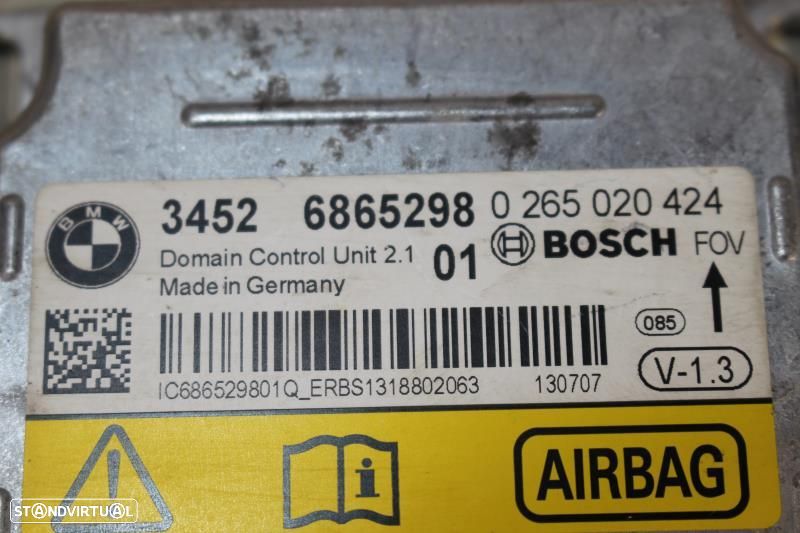 Centralina De Airbags Bmw 1 (F20)  6865298 / 0265020424 / 6 865 298 - 2
