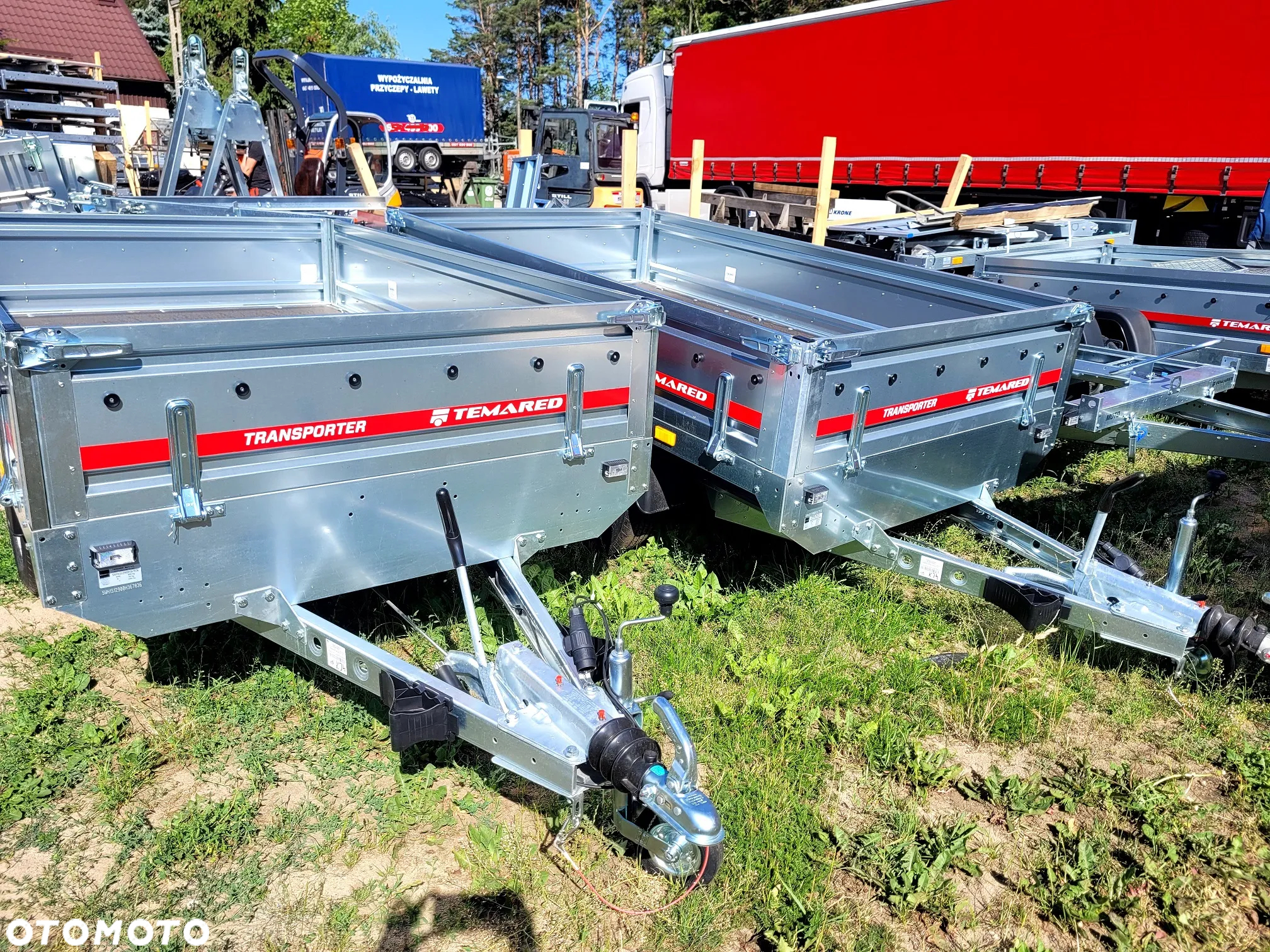 TEMARED TRANSPORTER 2515/2C DMC 2000KG burty dmontowalne przyczepa platforma uniwersalna - 6
