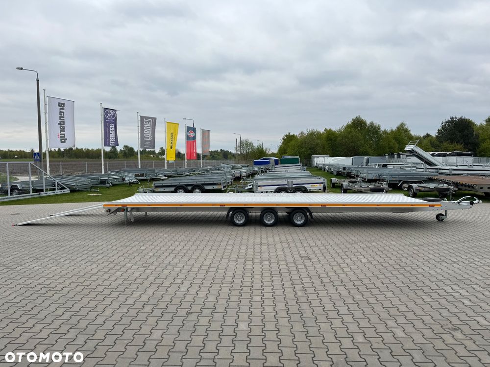 Gromex laweta aluminiowa | 850x210cm | DMC 3500kg | platforma na 2 auta | 3 osie AL-KO | OŚWIETLENIE LED - 37