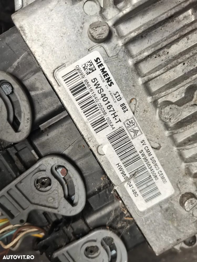 Calculator Motor SIEMENS PEUGEOT 407 5WS40167H T / 5WS40167HT / SID 803 / SID803 / 9658345080 / - 2