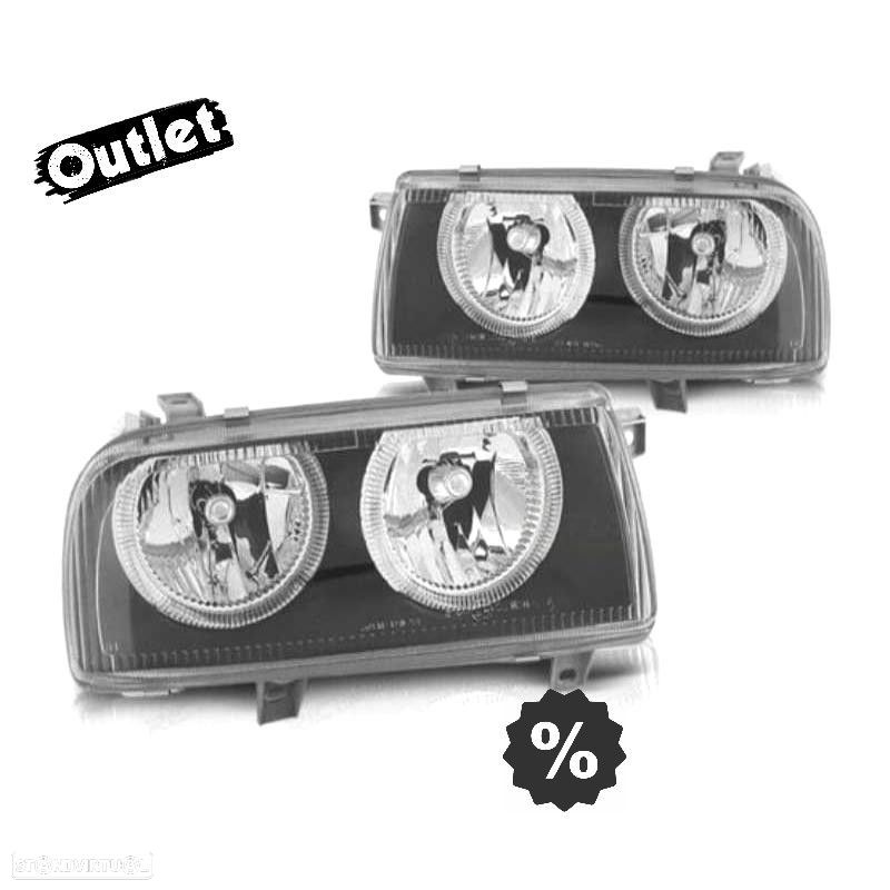R145037C1 FARÓIS ANGEL EYES VOLKSWAGEN VW VENTO 92-98 FUNDO PRETO - 1
