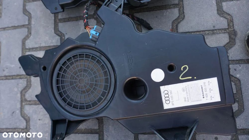 SPRZĘT AUDIO ORYGINALNY FABRYCZNY SUBWOOFER OBUDOWA GŁOŚNIKA DRZWI LEWA PRAWA STRONA AUDI A6 C6 A5 SPORTBACK A4 B8 - 8