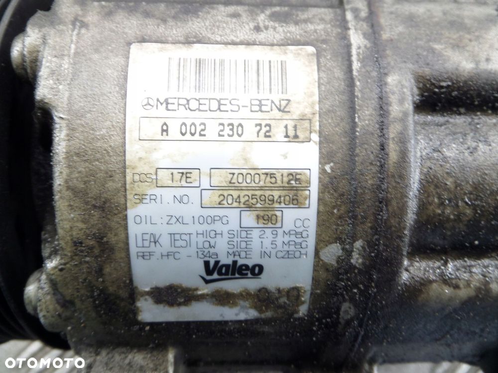 sprężarka klimatyzacji mercedes vito w639 2.2 cdi a0022307211 - 5