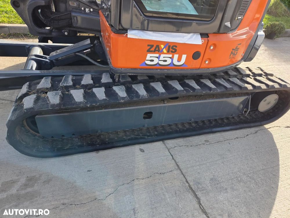 Hitachi ZX55, 2023, 879h, 5,5 tone, CUPLA RAPIDA+3 CUPE NOI, senile cauciuc 90% bune, Inst picon pe brate, A dous inst hidr pe brate, Aer conditionat, Ad sapare 5m, STARE CA NOU, posibilitate leasing-PROMOTIE 46.900 EUR+tva - 10