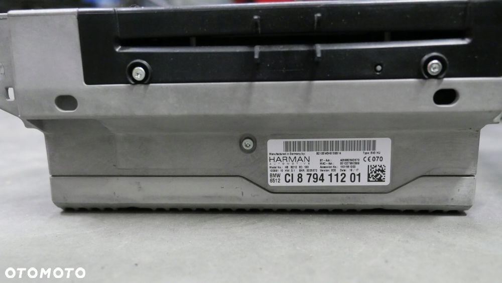 bmw g30 g31 radio nawigacja nbt komplet monitor idrive wiązka 8794112 - 3