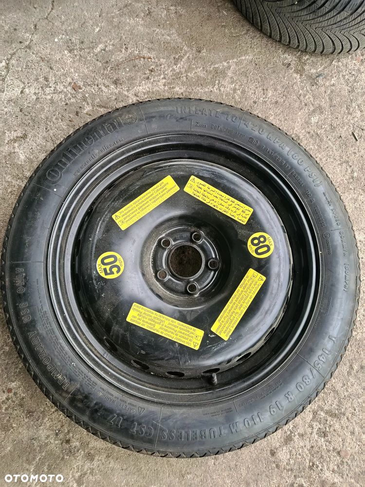 DOJAZDÓWKA KOŁO ZAPASOWE 19 5X112 AUDI A8 D4 4H0601027B 145/80 - 1