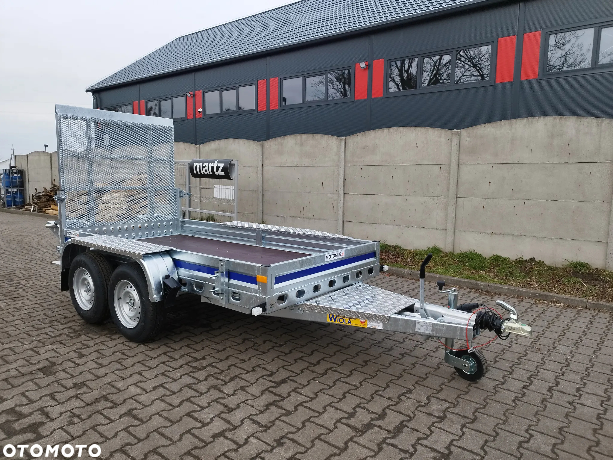 Wiola Przyczepa Wiola B2630 Trap 292x142 cm 2 osie DMC 2700 kg minikoparka walec - 7