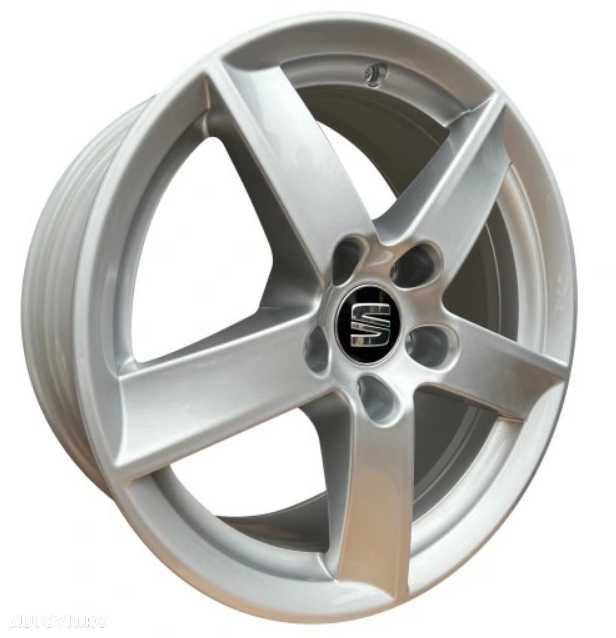 Set 4 Embleme Capace Roti Sigle Jante Seat 56mm, Negru, 5F0601171 - 5