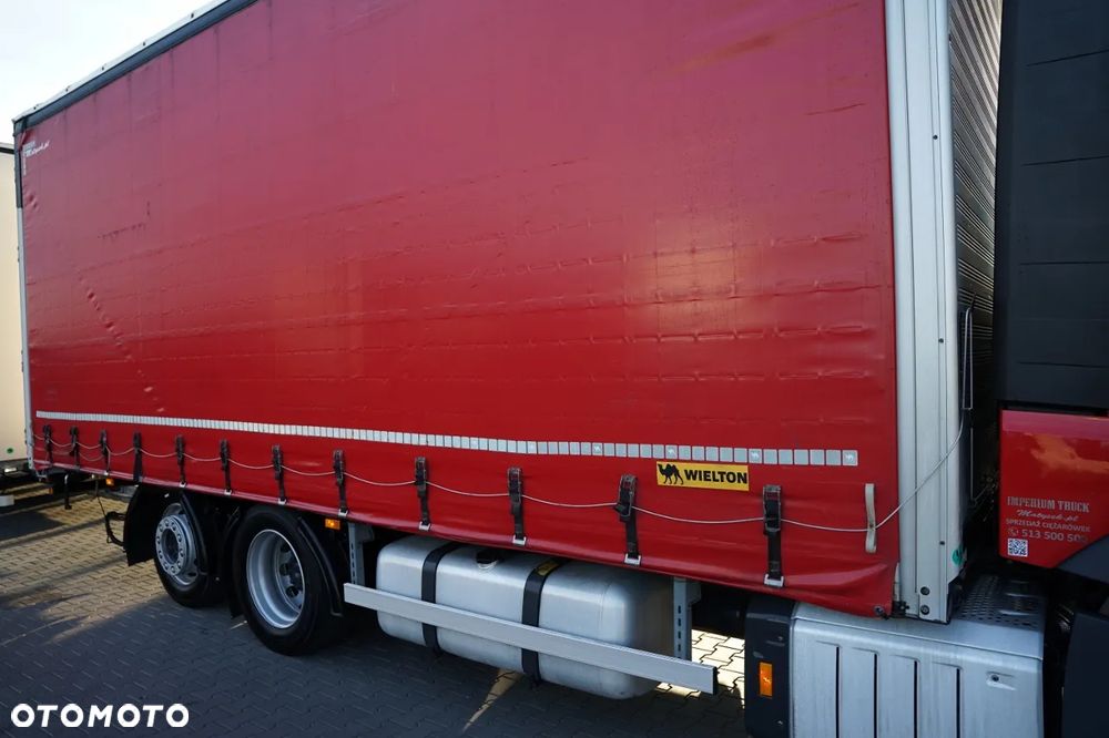 Mercedes-Benz ACTROS 2545 / ZESTAW TANDEM - 120 M3 / PRZEJAZDOWY / FIRANKA /  MEGA / 7,4 M + 8,1 M / DACH PODNOSZONY / PLANDEKA ZBROJONA / WIELTON / - 18