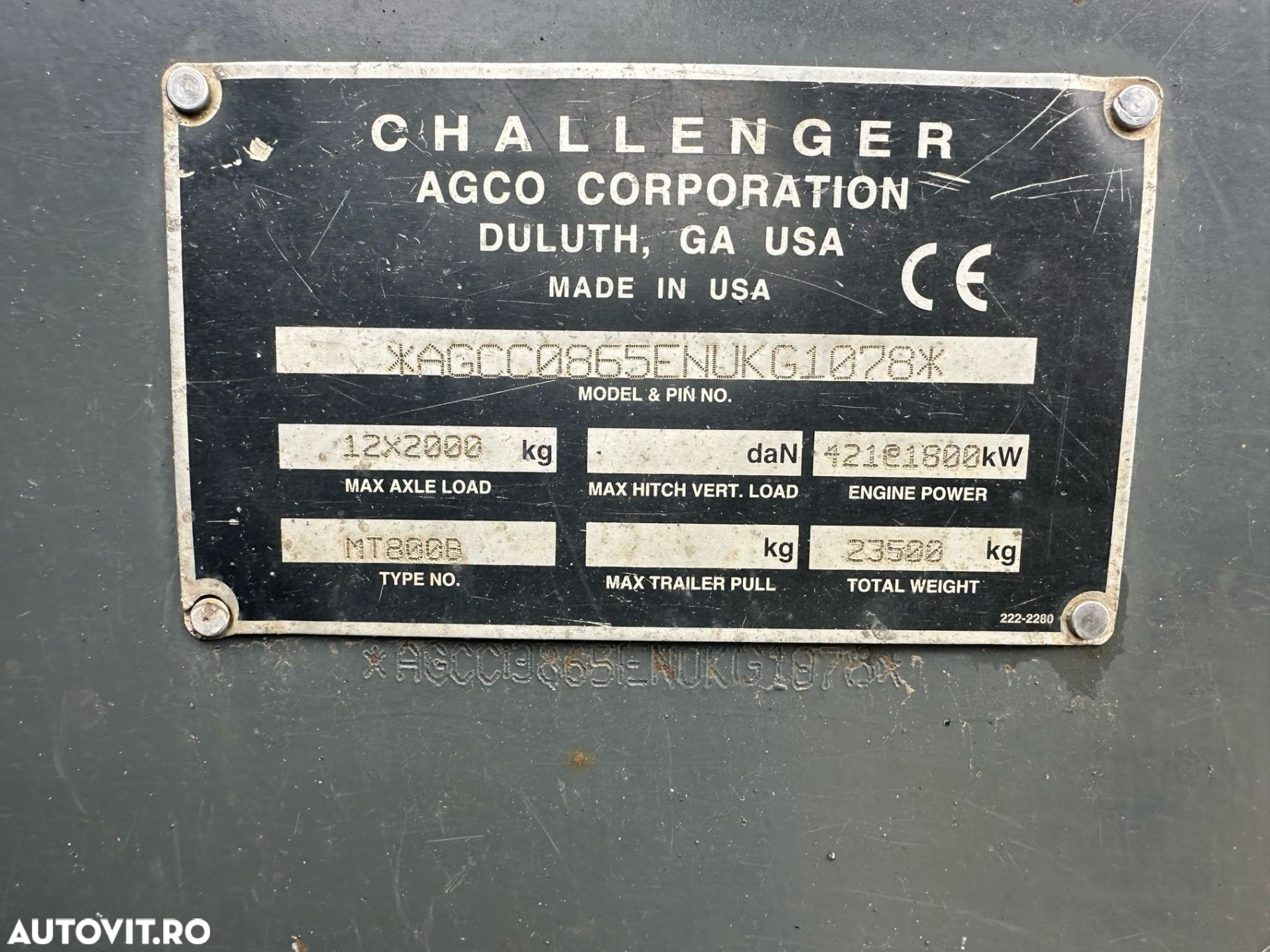 Challenger 865C Tractor - 7