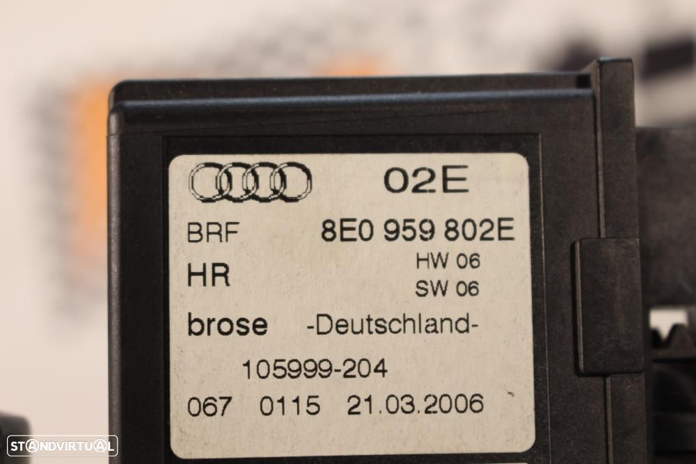 Motor Do Elevador De Vidro Traseiro Direito Audi A4 (8Ec, B7)  8E09598 - 7