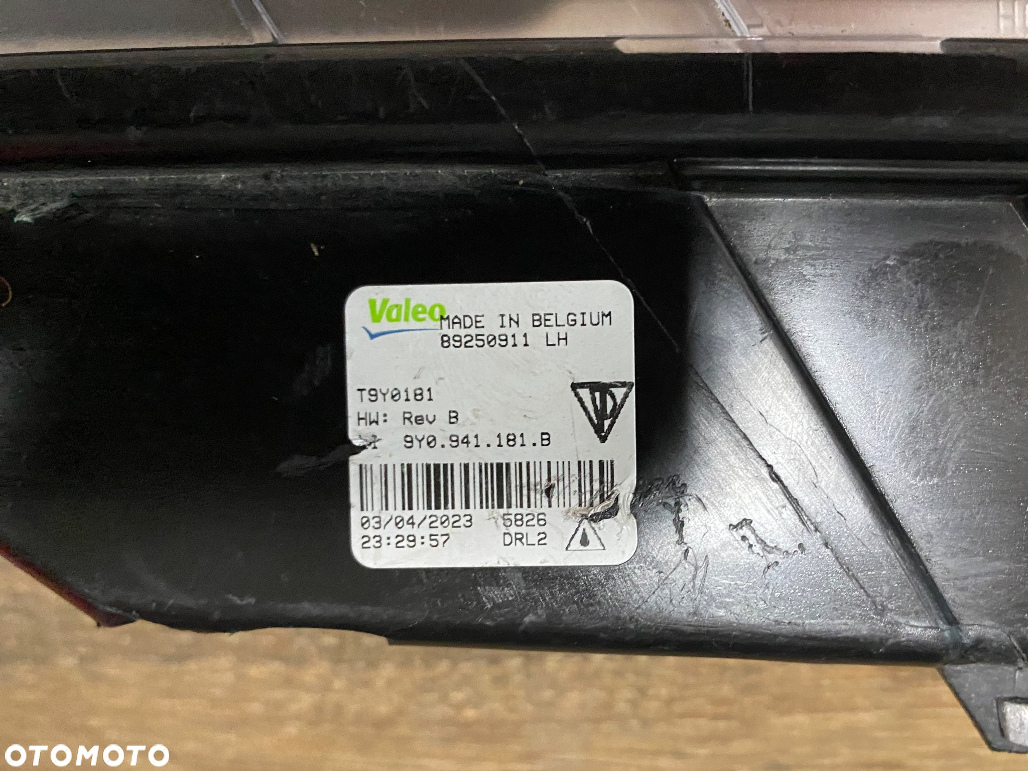 HALOGEN LED DRL LEWY PORSCHE CAYENNE III 19- 9Y0 9Y0941181B ORG. - 2