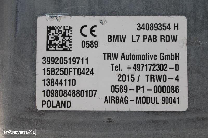 Airbag De Passageiro Bmw 3 (F30, F80)  72129205197 / 9205197 / 3408935 - 6