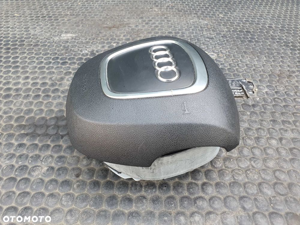 Kierownica Trzy 3 Ramienna Czarna Pikowana Skóra Air Bag Poduszka Wtyczka AUDI A4 B6 B7 - 33