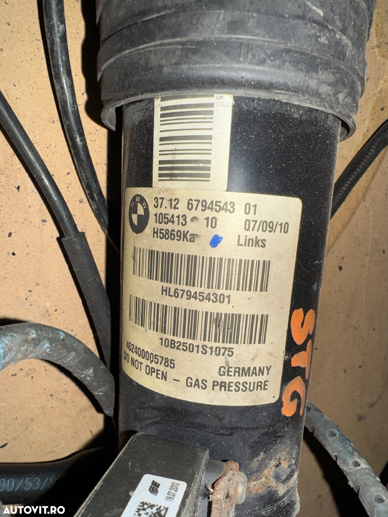 Amortizor telescop VDC EDC electric stanga spate bmw x5 e70 și e70 Lci cod 3712 6794543 01 perfect funcțional - 4
