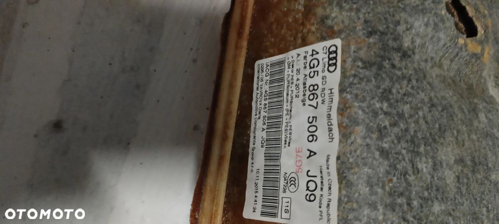 Podsufitka Audi A6 C7 2015 - 1