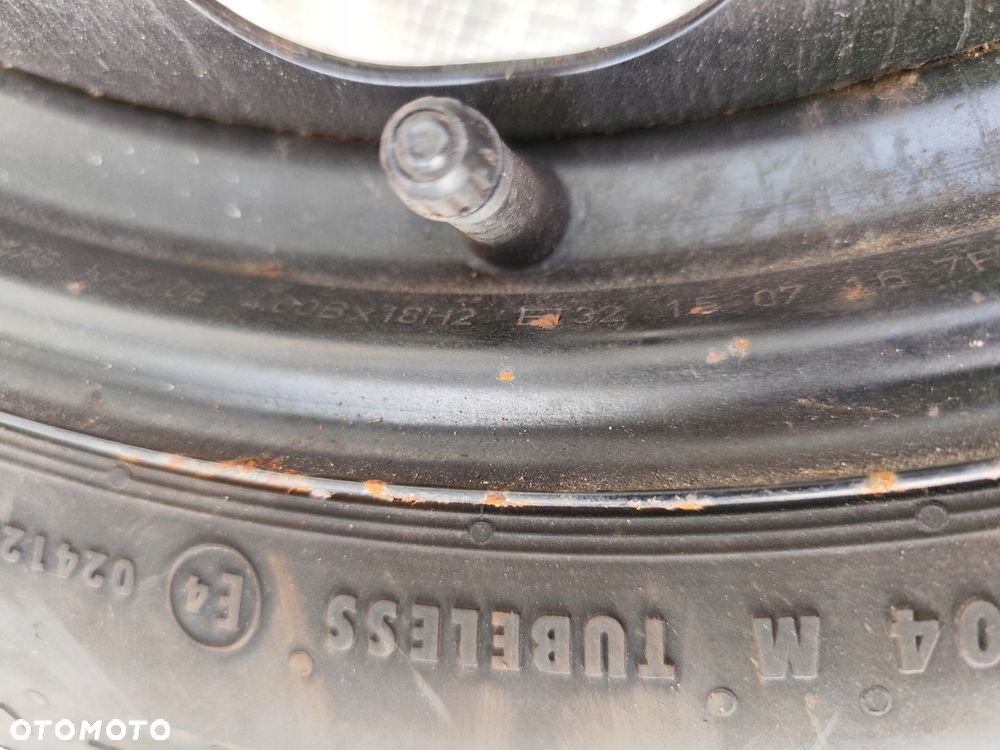 PEUGEOT 508 I 10-18 KOŁO DOJAZDOWE DOJAZD DOJAZDÓWKA 135/80R18 ET32 - 15