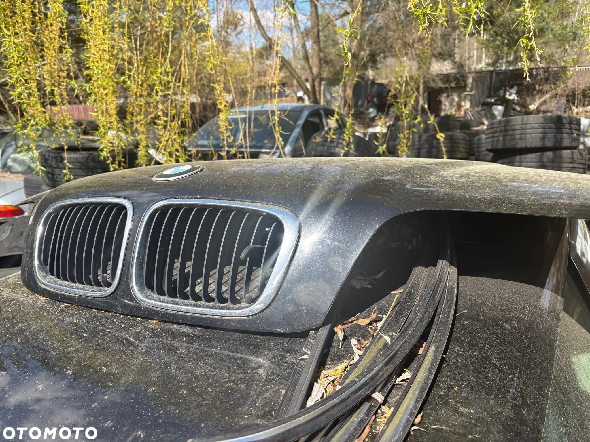 BMW 3 E46 sedan kombi przed lif MASKA POKRYWA SILNIKA kolor 475 BLACK SAPPHIRE czarna ładna RADOM - 3