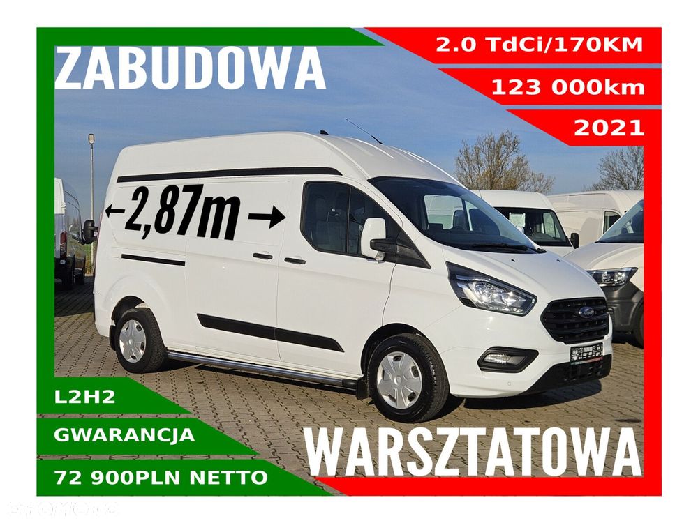 Ford transit-custom L2H2 *72900zł NETTO* Zabudowa warsztatowa 2.0TdCi/170KM - 1