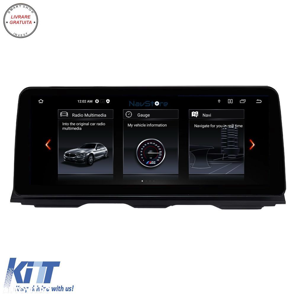 Navigatie Dedicata BMW Seria 3 E90 E91, Seria 5 E60 E61 (2004-2013), 12.3 Inch, 8G- livrare gratuita - 4