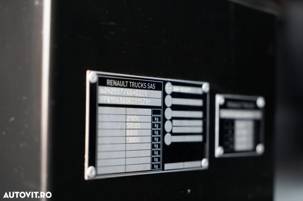 Renault T 520 / MAXISPACE / RETARDER / JANTE DIN ALIAJ / PIELE / EURO 6 - 39