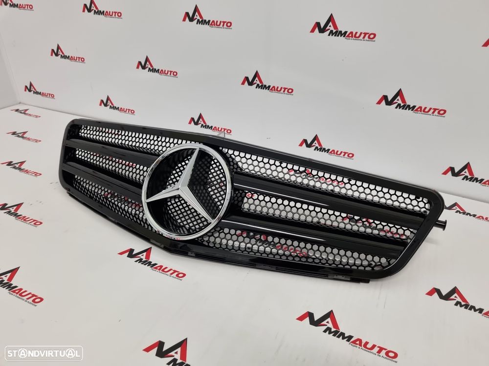 Grelha Frontal Mercedes C W204 AMG 2 Lâminas Preta - 3
