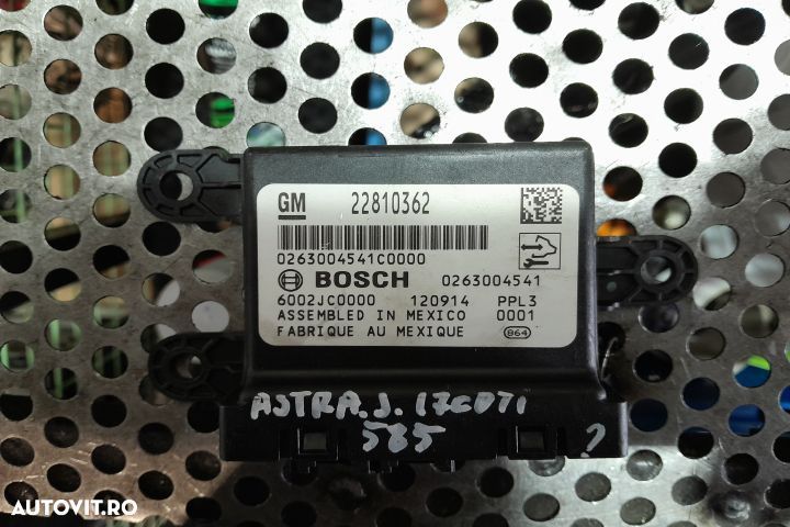 Modul senzori parcare 22810362 22810362 Opel Astra J [facelift] [2012 - 1