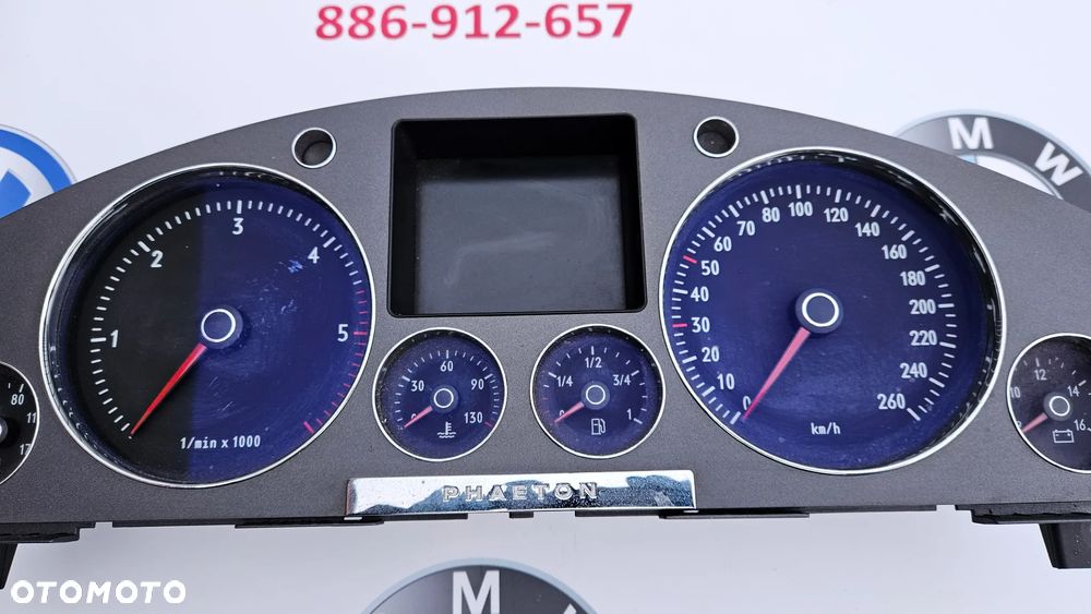 VW PHAETON 3.0 V6 TDI BMK 165 KW 224 KM Skrzynia automatyczna 6 biegów Licznik Zegary 3D0920885A - 4