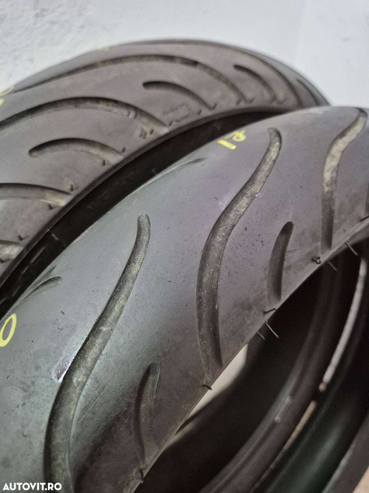 Set anvelope moto 100 80 17 cu 130 70 17 Michelin pilot street - 2