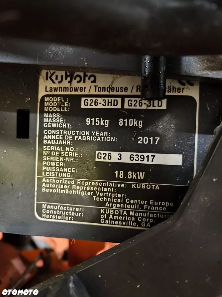 Kubota G26-II HD - 8