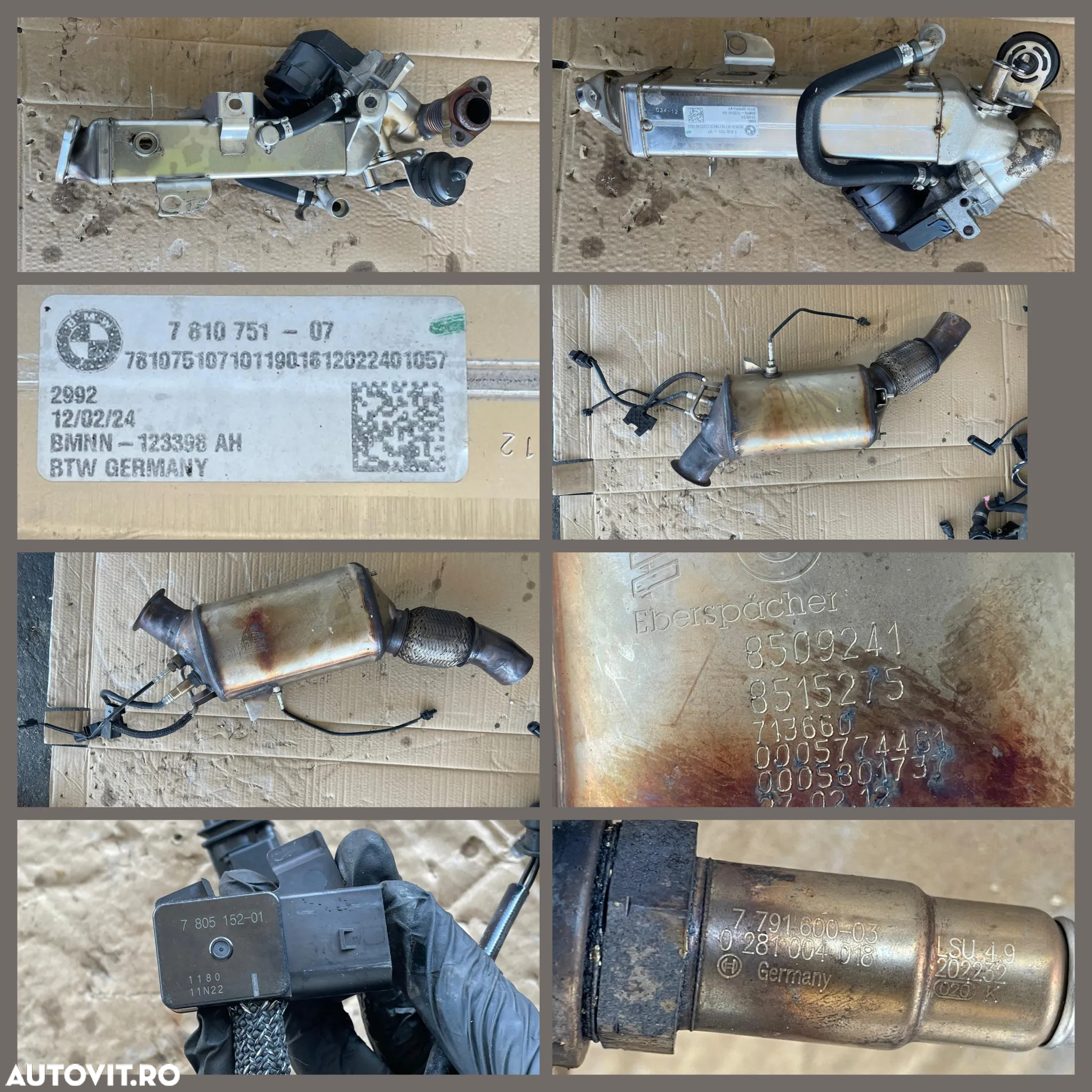 Anexe motor N47 Bmw 320d F30 injectoare rampa injectoare pompa inalta presiune alternator fulie uitate ABS racitor gaze EGR  catalizator termoflot debitmetru bmw 184cp - 6
