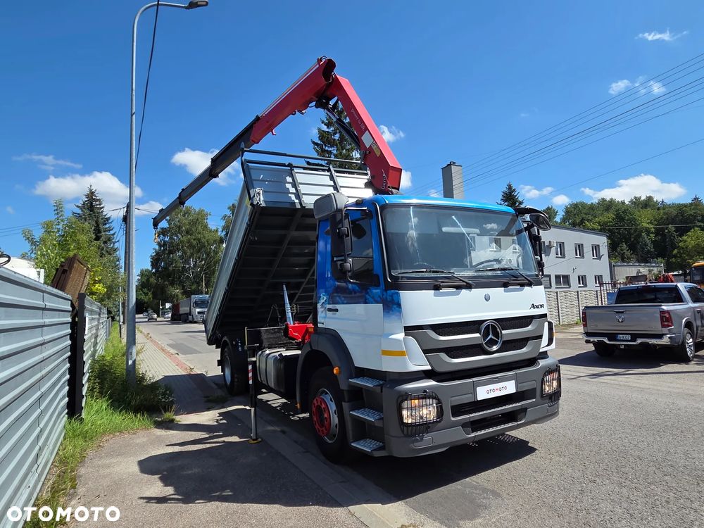 Mercedes-Benz AXOR 1824 // HDS HMF 1420-K3 3 WYSUWY + PILOT // NOWY KIPER // ŻURAW DŹWIG CRANE KRAN - 5