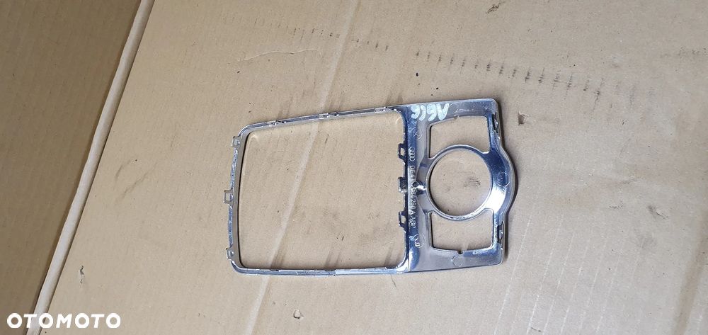 Ramka dekor tunelu zmiany biegów chrom Audi A6 C6 4F0864260A - 5