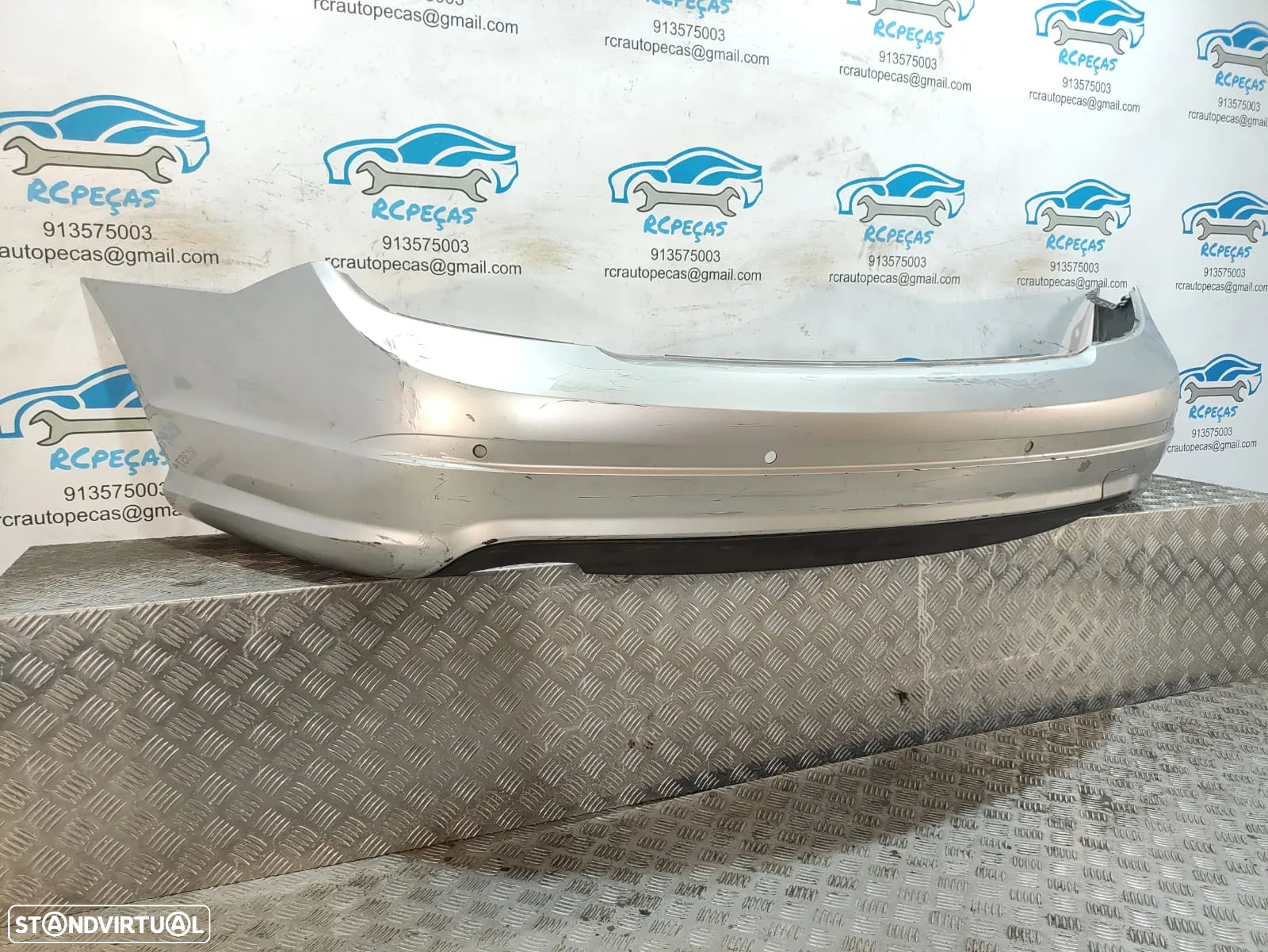 Parachoques Traseiro Original Mercedes Benz Class C W204 AMG Sensores Estacionamento - 3