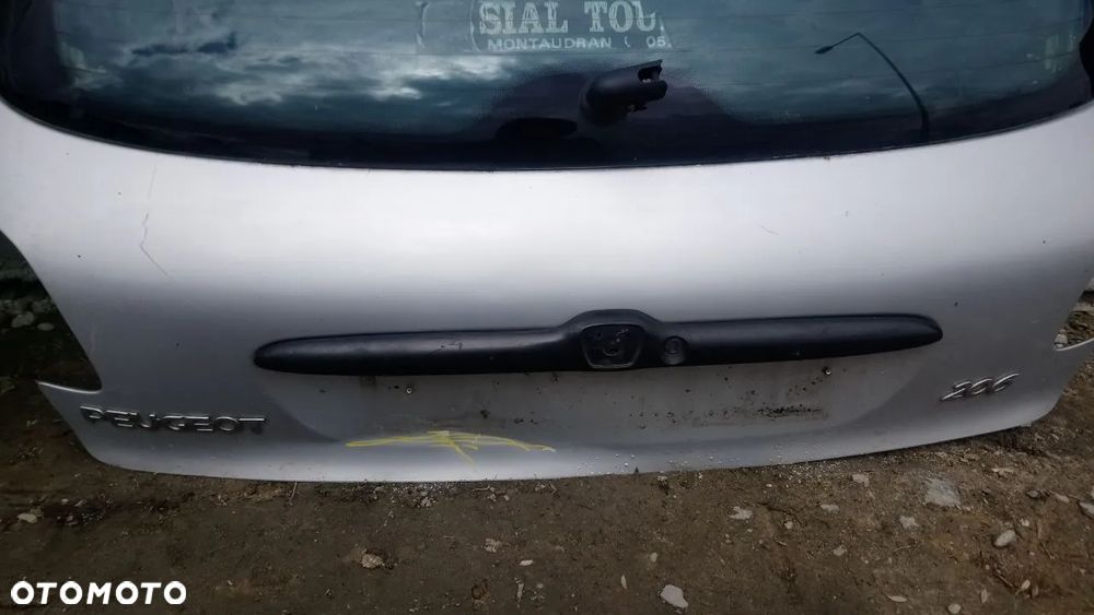 KLAPA PEUGEOT 206 HATCHBACK HB SREBRNA CZARNA (dostępne 3 klapy bagażnika) - 6