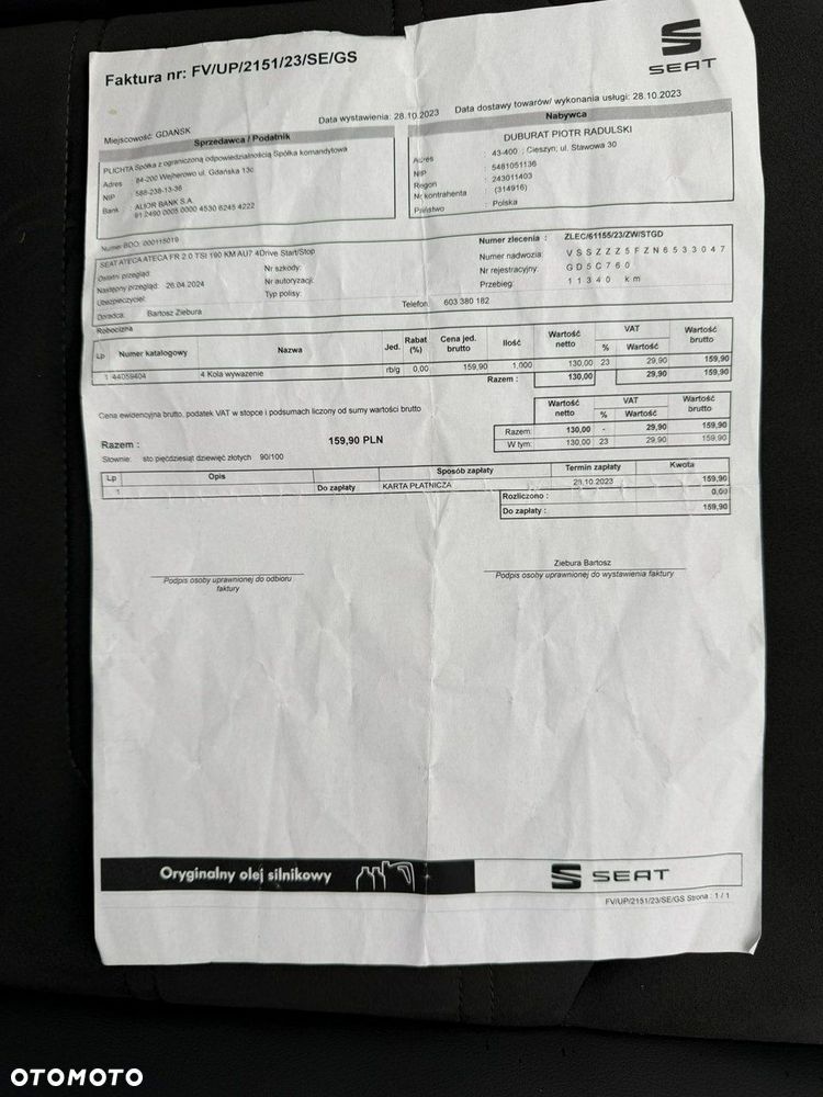 Seat Ateca 2.0 TSI FR S&S 4Drive DSG - 35