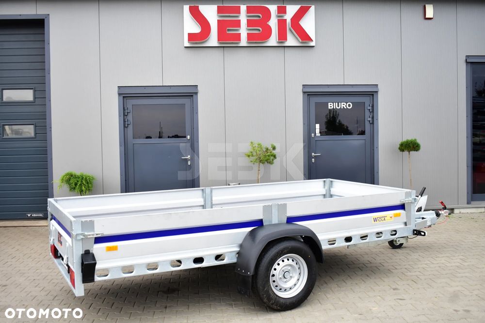 Wiola Mocna przyczepa lekka hamowana SILEZIA KOMFORT MAX 302 x 152 cm. DMC. 750 kg. DOSTAWA!! - 2