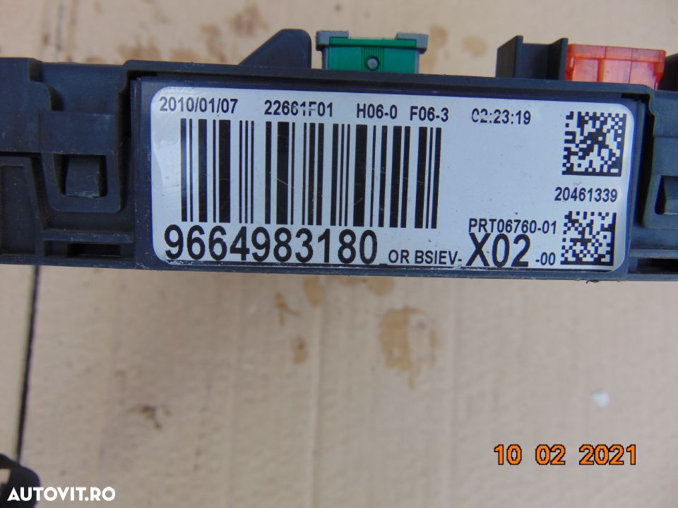 Tablou sigurante Citroen c3 picasso 2009-2016 panou sigurante BSI citroen peugeot - 2